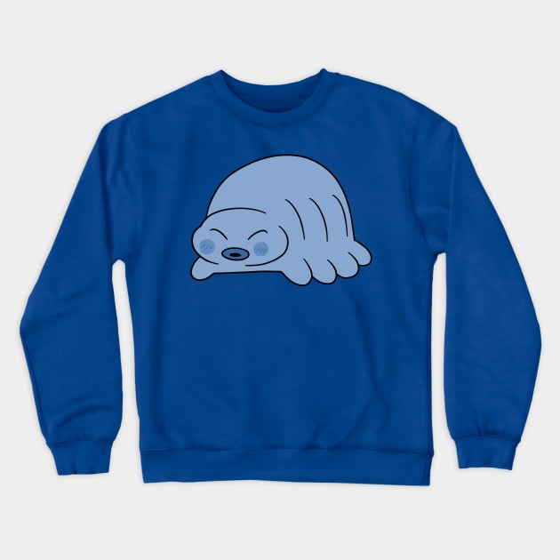 Blue Waterbear Crewneck Sweatshirt by saradaboru